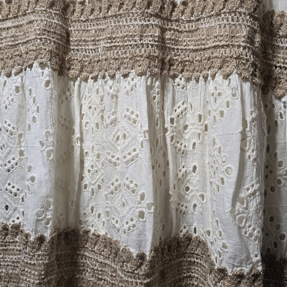 Me 2 magic Anthropologie me 2 magic bohemian white eyelet dress - Picture 3 of 6